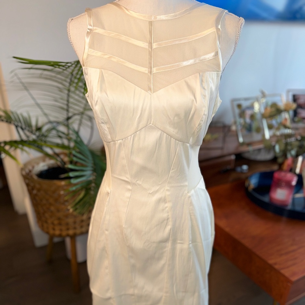 Ivory mini dress
